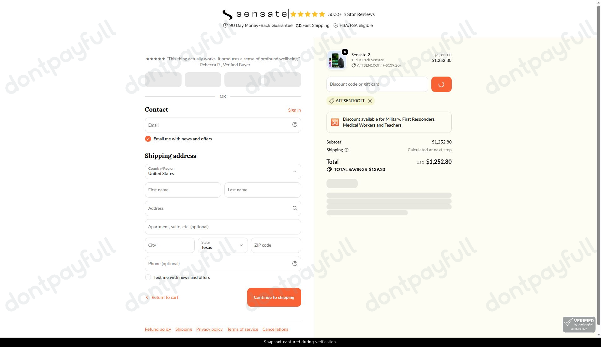 Sensate Discount Codes - 35% Off Coupon September 2026