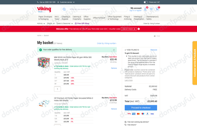£10 Off Filing Essentials using Viking Discount Code - Working Proof