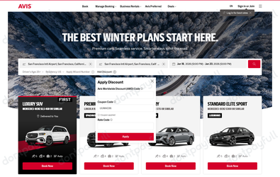 Avis Coupons - 40% Off Promo Code February 2026
