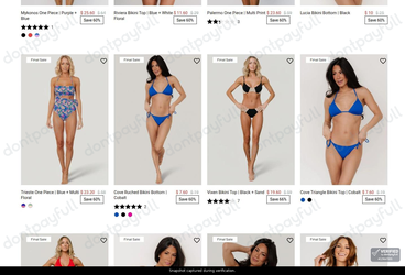 Snapshot of Baltic Born promo: 'Save up to 65% on Bikinis, One-Pieces, and Cover-UPS' - captured during verification by DontPayFull on 12-Aug-2026.