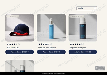 Snapshot of Blueprint Bryan Johnson promo: 'Discover The Haircare Collection from $59' - captured during verification by DontPayFull on 03-Jul-2026.