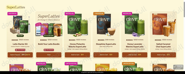 Snapshot of Clevr Blends promo: 'Up to 50% Off The Focus Collection' - captured during verification by DontPayFull on 11-Jun-2026.