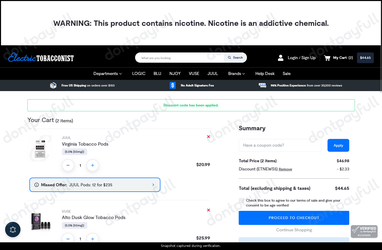 electronic tobacco discount code 35% Off Electric Tobacconist Voucher Codes July 2026