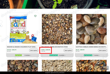Snapshot of Elixir Garden Supplies promo: 'Landscaping Aggregates from £6' - captured during verification by DontPayFull on 03-Jul-2026.