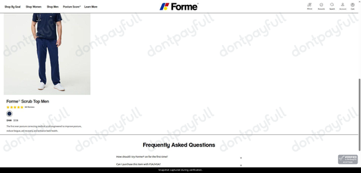 Snapshot of Forme promo: 'Up to $10 Off Men's Tees' - captured during verification by DontPayFull on 04-Aug-2026.