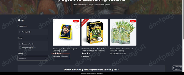 Snapshot of HIT POINT PRESS promo: 'Up to 60% Off Trading Card Accessories' - captured during verification by DontPayFull on 28-Jul-2026.