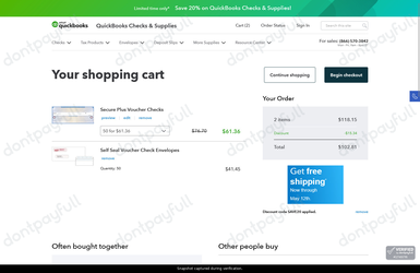 QuickBooks Checks and Supplies Coupon Codes & Deals