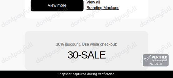 Verification proof for 30-SALE
