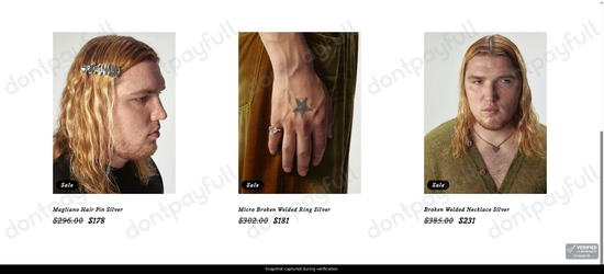 Snapshot of Magliano promo: 'Jewelry Starting from $178' - captured during verification by DontPayFull on 17-Aug-2026.