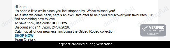 Verification proof for HELLO25