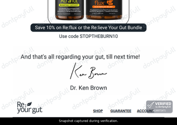 Verification proof for STOPTHEBURN10