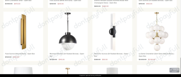 Snapshot of Regina Andrew promo: 'Save up to 85% on Returned Home Decor and Furniture' - captured during verification by DontPayFull on 29-Sep-2026.
