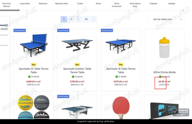 Snapshot of Sportsafe promo: 'Get Essential Sports Gear from Just £3.46' - captured during verification by DontPayFull on 27-Sep-2026.