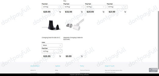 Snapshot of Enabot promo: 'Enabot Accessories from $9' - captured during verification by DontPayFull on 30-Sep-2026.