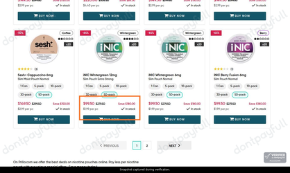 Snapshot of Prilla promo: 'Up to 65% Off Special Offers' - captured during verification by DontPayFull on 28-Sep-2026.