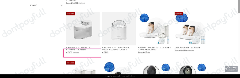 Snapshot of Twopoint promo: 'Up to 45% Off Catlink Smart Pet Care Products' - captured during verification by DontPayFull on 08-Sep-2026.