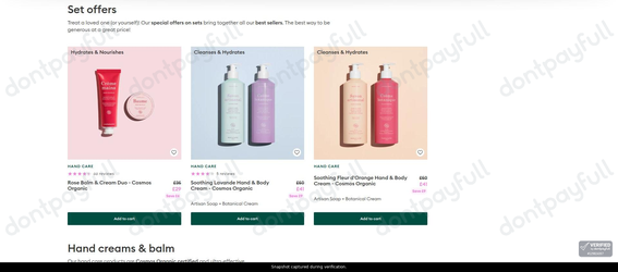Snapshot of Manucurist promo: 'Save up to 20% on Hand Creams and Balms' - captured during verification by DontPayFull on 29-Jun-2026.