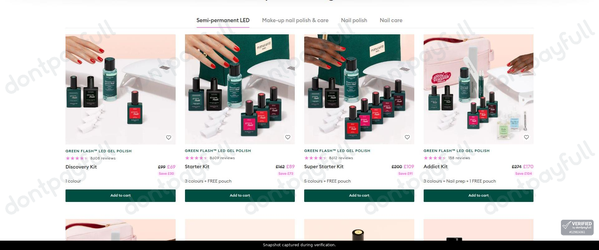 Snapshot of Manucurist promo: 'Up to 45% Off Bestsellers' - captured during verification by DontPayFull on 29-Jun-2026.