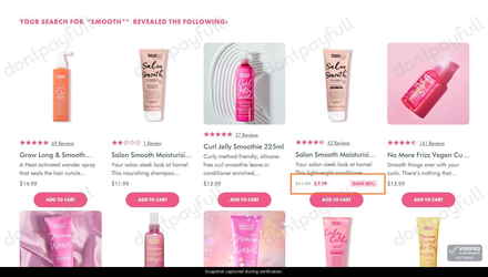 Snapshot of Umberto Giannini promo: 'Up to 40% Off Smooth Hair Products' - captured during verification by DontPayFull on 12-Jun-2026.